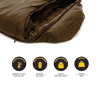 Amazon.co.jp: SnugPak Softie Elite 3 Sleeping Bag - Coyote